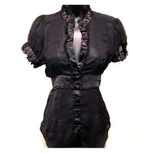 Forever 21 sheer black sexy top